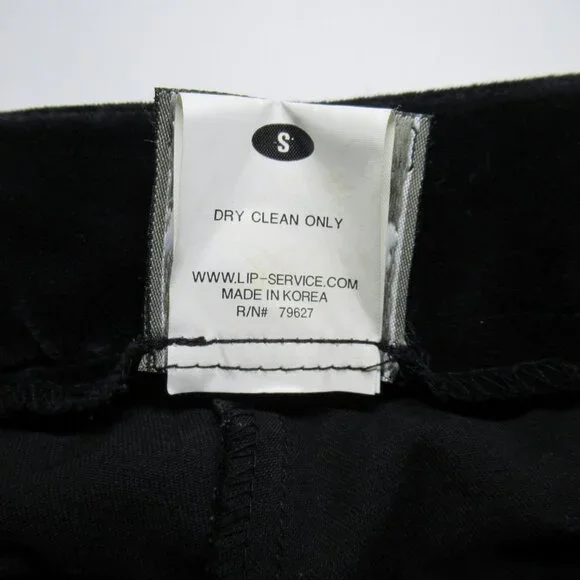 Lip Service Velvet Cross Pants Small Rare Low Rise Goth Rocker Excellent Jeans - Picture 12 of 14